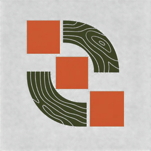 Kerrville Hill Country Craftworks abstract tile-and-grain mark